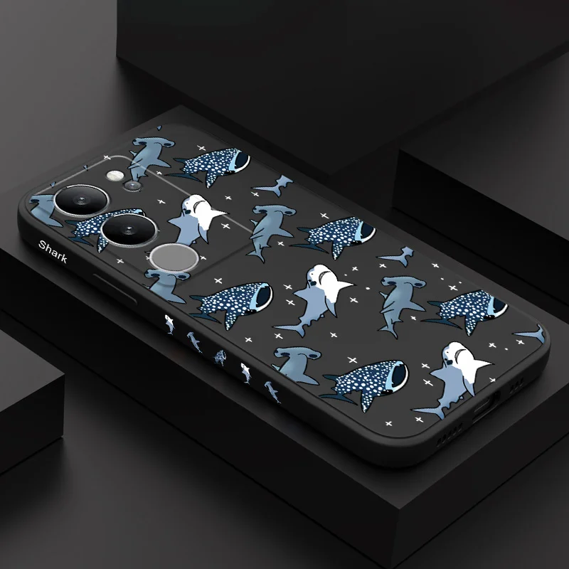 Фото Чехол для телефона Spot Shark для VIVO V50 V40 V30 V29 V29E V27 V27E V25 V25E V23 V23E V21 V20 Y20 Y12 Y21 Y22 Y50 Y35 Y76 Pro 4G 5G №2