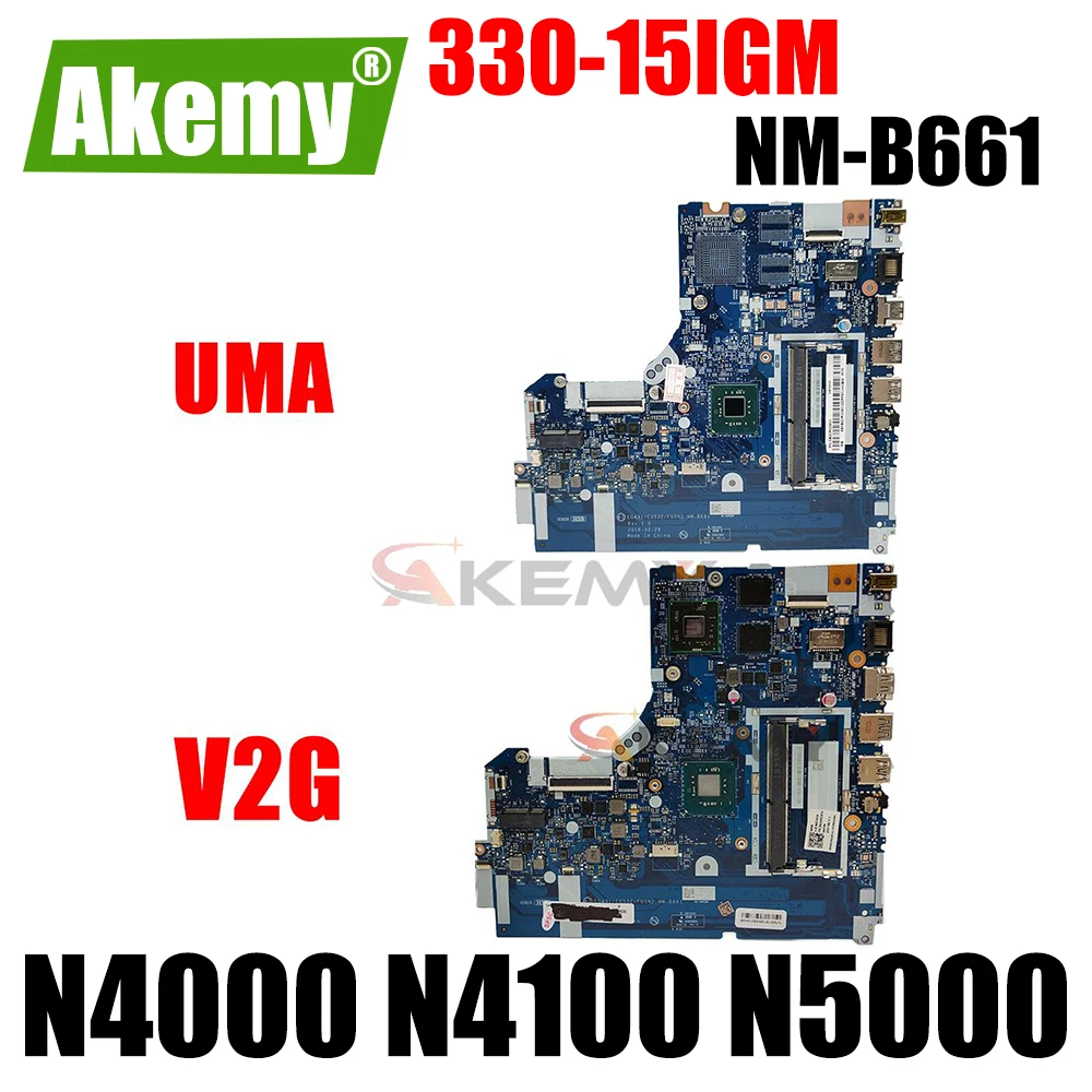 

NM-B661 Motherboard For Brand Lenovo 330-15IGM Laptop Motherboard Mainboard with N4000 N4100 N5000 CPU V2G GPU