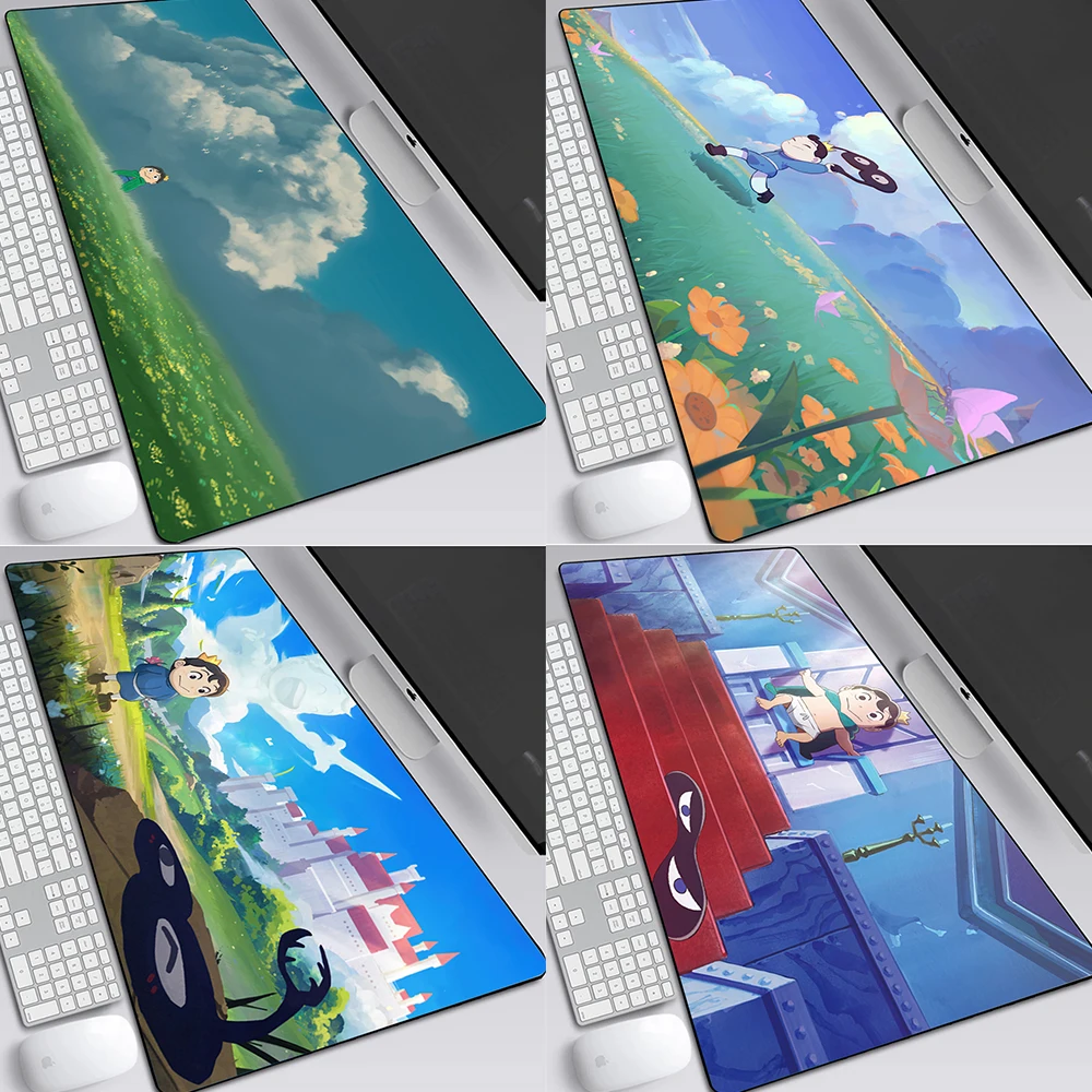 

Новый Коврик для мыши с аниме рейтингом королей Bojji, игровой коврик для мыши, большой коврик для мыши, компьютерный коврик для мыши XXL с резин...