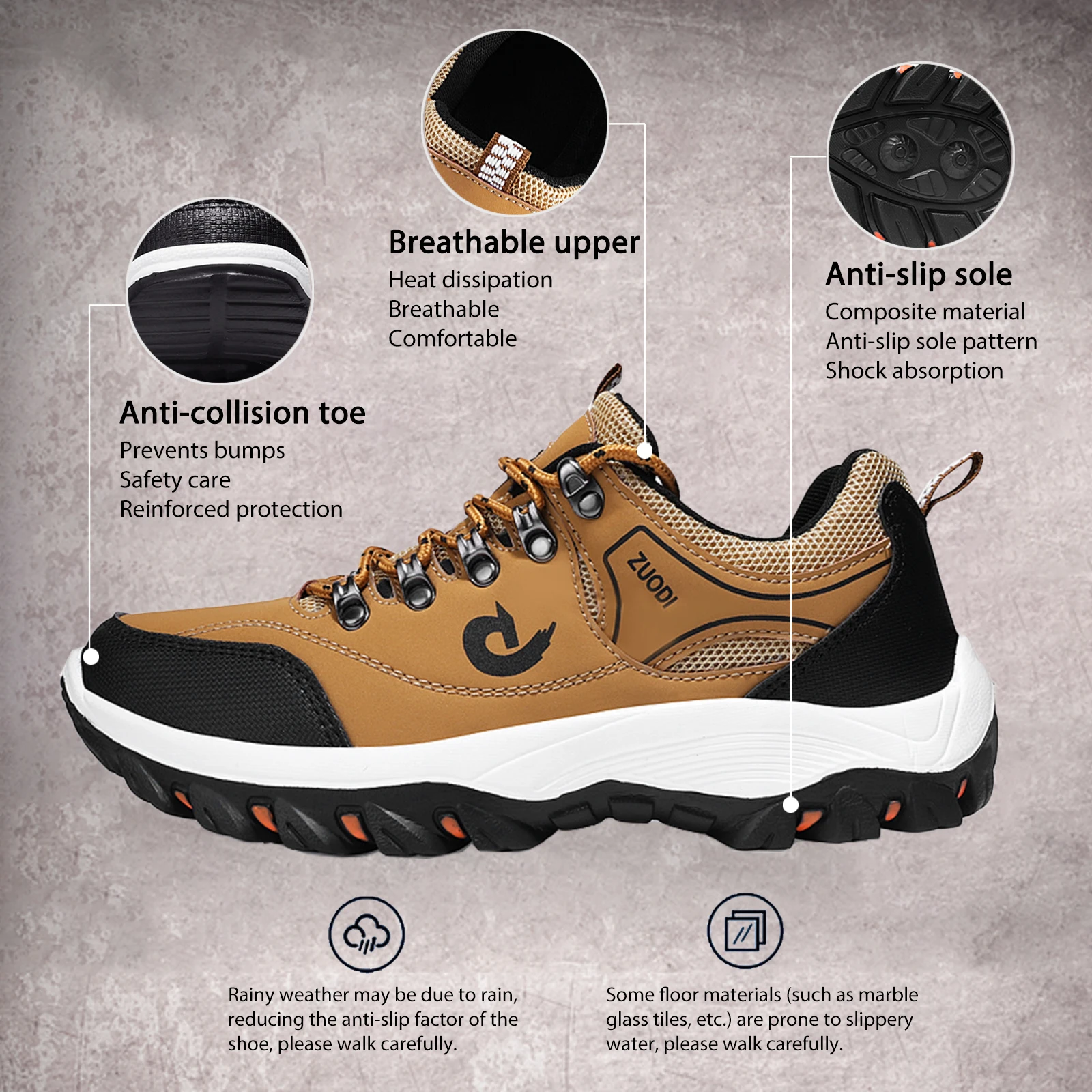 Men's Hiking Shoes Wear-resistant Outdoor Hunting Shoes Men Sport Trekking Walking Mens Tactical Sneakers Plus Size 39-48