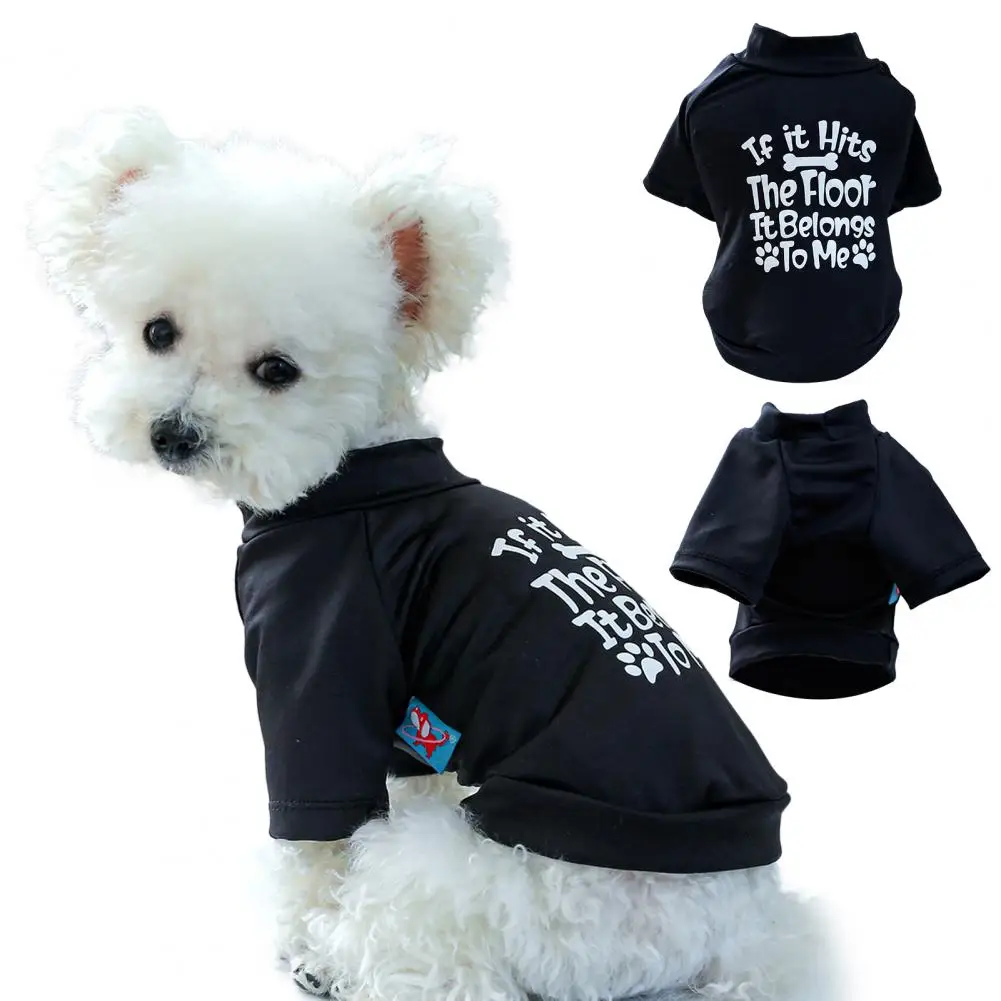 

Dog Clothes Summer Outdoor Breathable Pet T-Shirt Letter Printing Traveling Dog Comfortable Pullover Shirt for Small Pets