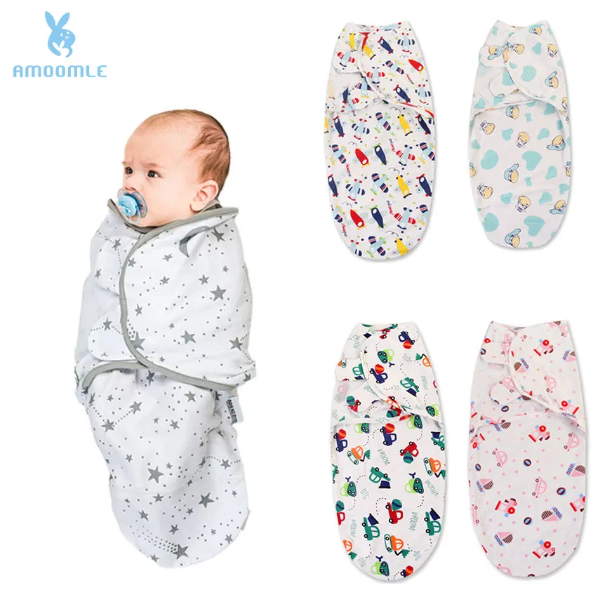 

Amoomle Newborn Swaddle Wrap Cotton Baby Receiving Blanket Bedding Cartoon Cute Infant Sleeping Bag for 0-6 Months