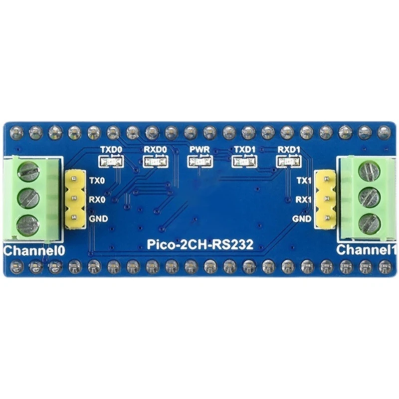 

2-Channel RS232 Module for Raspberry Pi Pico,SP3232EEN Transceiver,UART to RS232,Voltage 3.3V-5V,Baudrate 300~912600bps