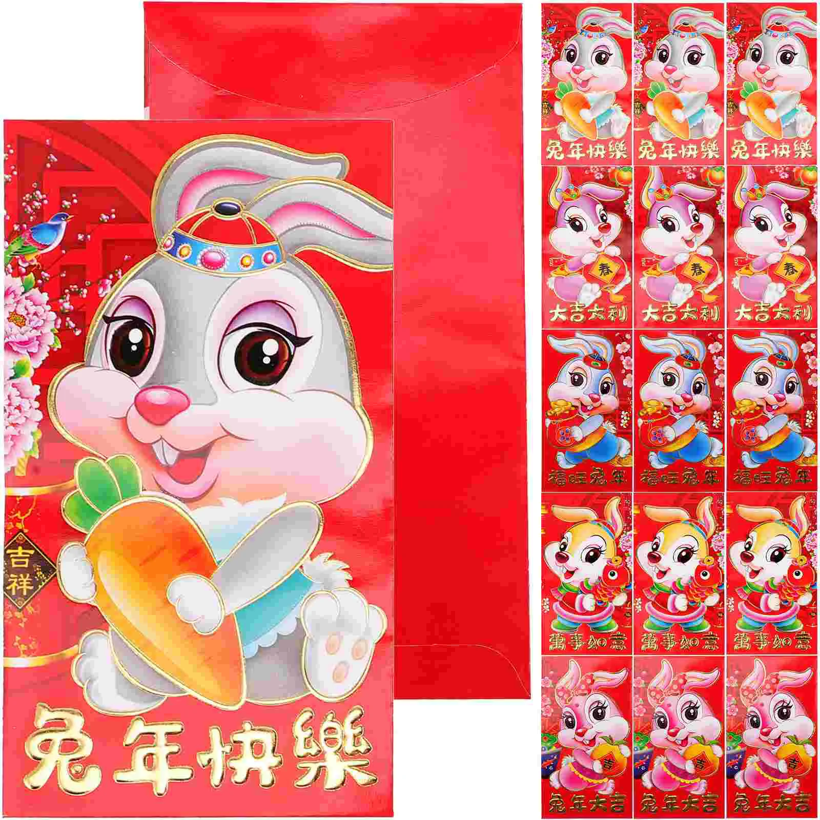 

Red Year Rabbit Envelope Packet Envelopes New Chinese Money Packets Party Cash Festival Bao Hong Decorations Envelopstheluck