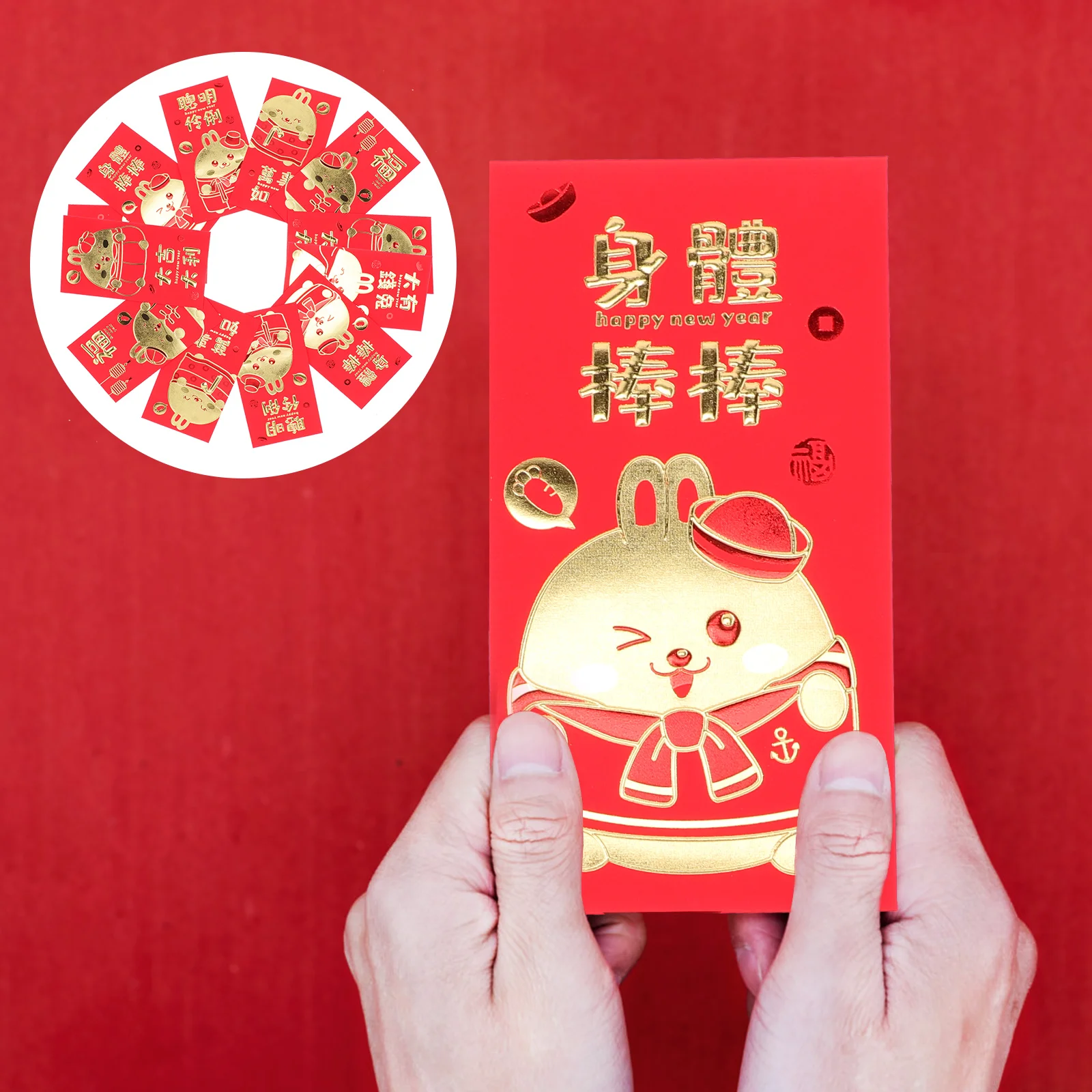 

Red Year Envelope Packet Rabbit Money Festival Envelopes Springthe Packets Zodiac Chinese New Lucky Cartoon Giftpocket Bunny