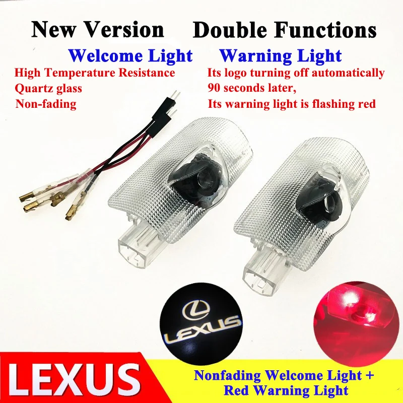 

Single Car Door Welcome Light and Warning Light with Car Brand Logo Projector Lamps for Lexus ES GX LS IS RX LX