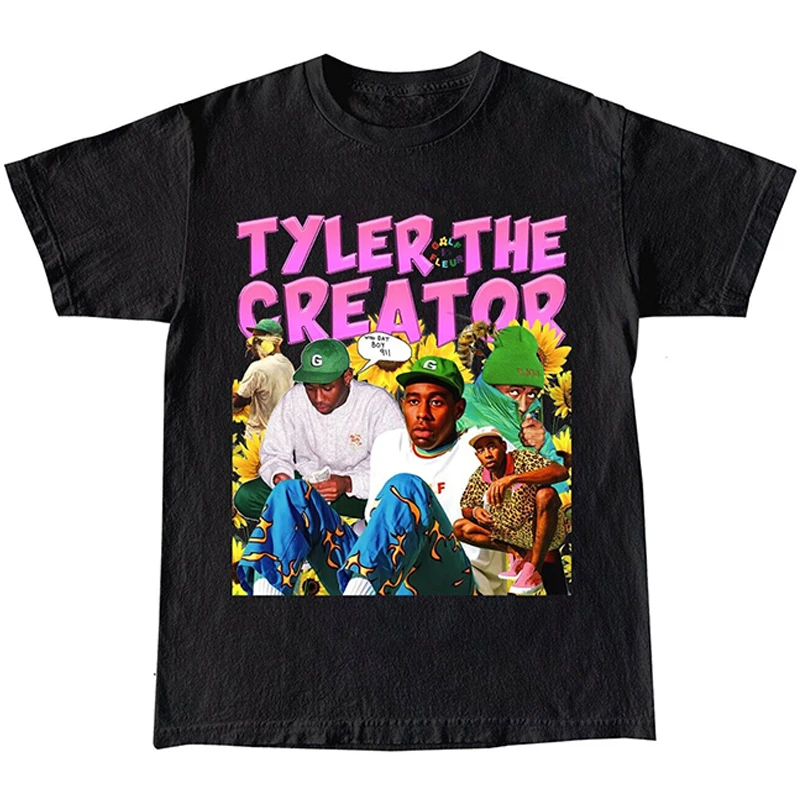 

Tyler The Creator T-shirt Unisex Golf Luxury Brand Tops Men Women Rapper Singer Graphic Tees Fashion Casual Punk Plus Size Shirt