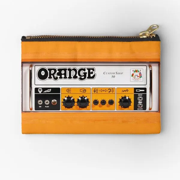 

Orange Color Amp Amplifier Zipper Pouches Women Storage Panties Coin Bag Key Pocket Socks Men Money Cosmetic Small Wallet Pure