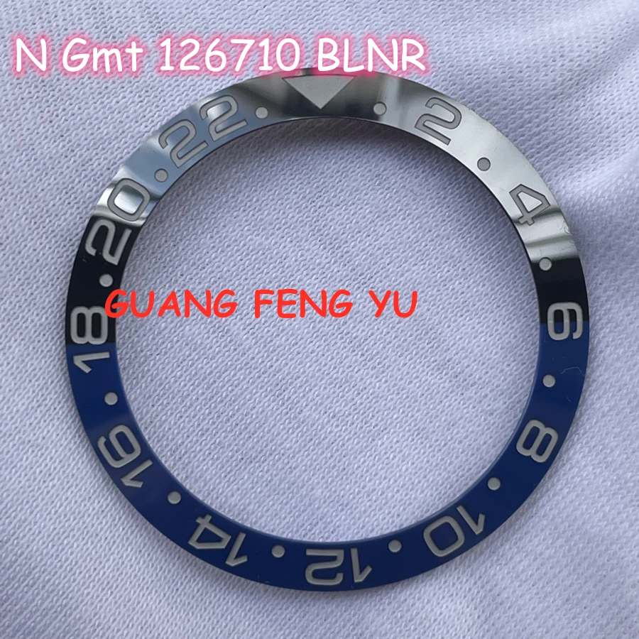 

Best quality Watch Part Clean Factory 116710/126710 Ceramic Bezel 38mm for 40mm GMT blue/black Replacement Accessories