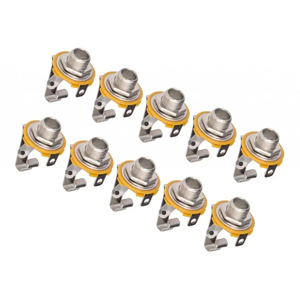 

10 шт. 1 4 гнезда-гнездо для электрической гитары-1 4 гнезда