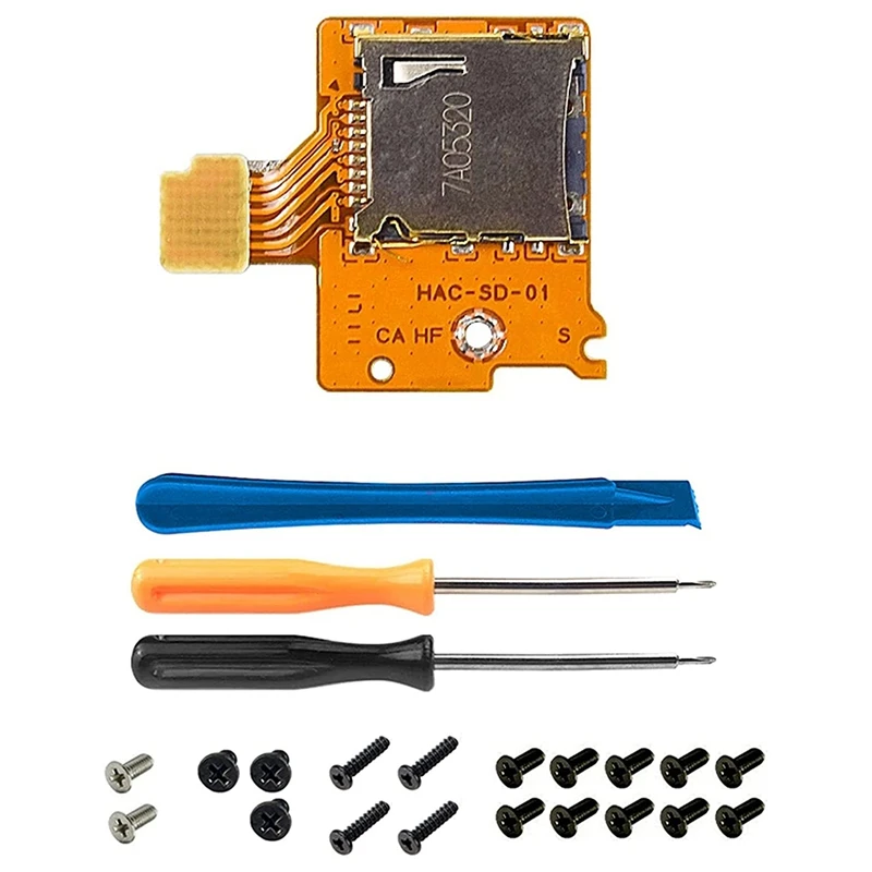 

RISE-Micro-Sd Card Slot Board Replacement Repair Kit Repair Parts For Nintendo Switch Ns Tf Sd Card Slot