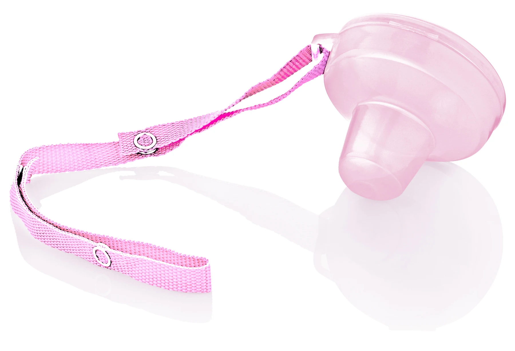 Pink color pacifier storage container