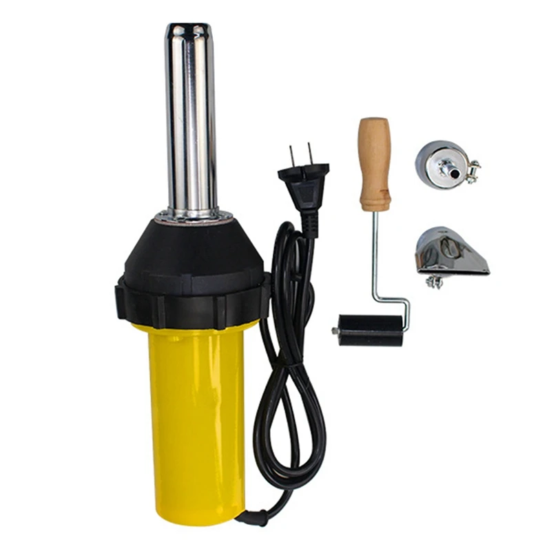 

220V Plastic Hot Air Welder With Pencil Tip Nozzle Flat Head And Roller Hot Air Welding Kit For Welding Machine(EU Plug)