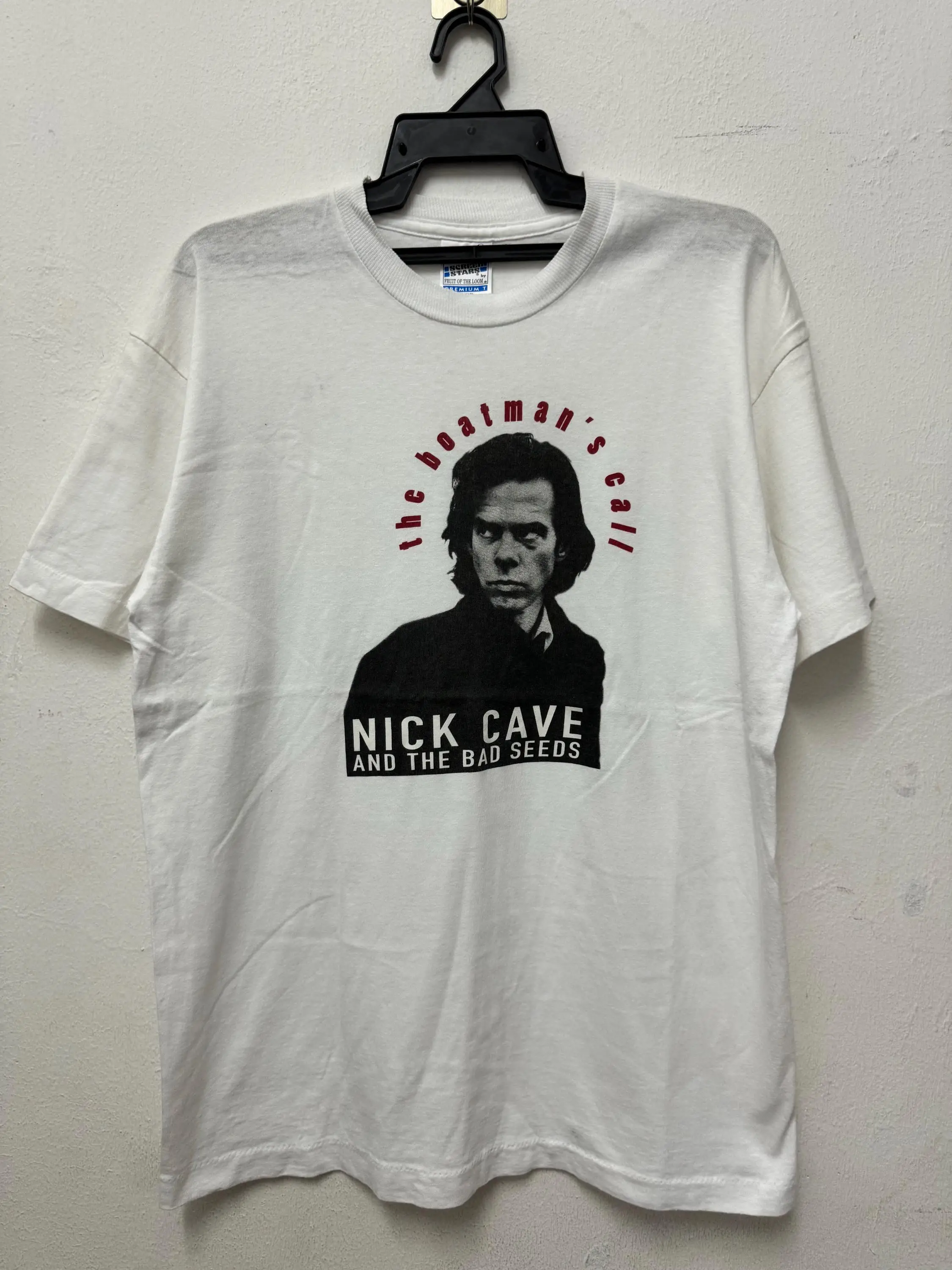 Фото Винтажная футболка 90-х годов Nick Cave And The Bad Seeds Boatman Call Studio Album Post Punk Band, рок-размер L №1