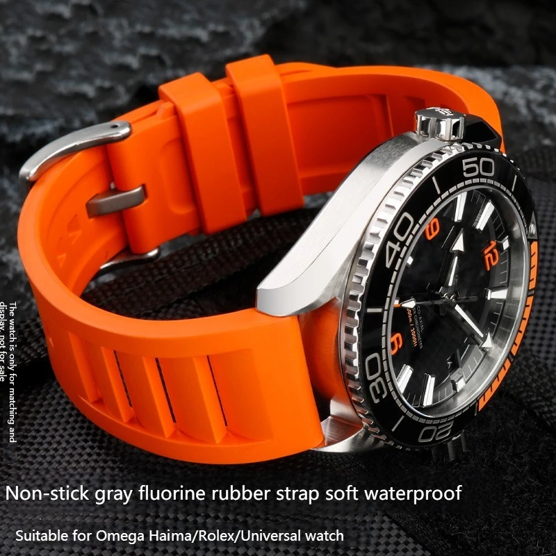 

Premium-Grade Fluorine Rubber Watch Strap FOR IWC watch strap 20mm 22mm Bracelet Quick Release FOR Omega Rolex Watch accessories