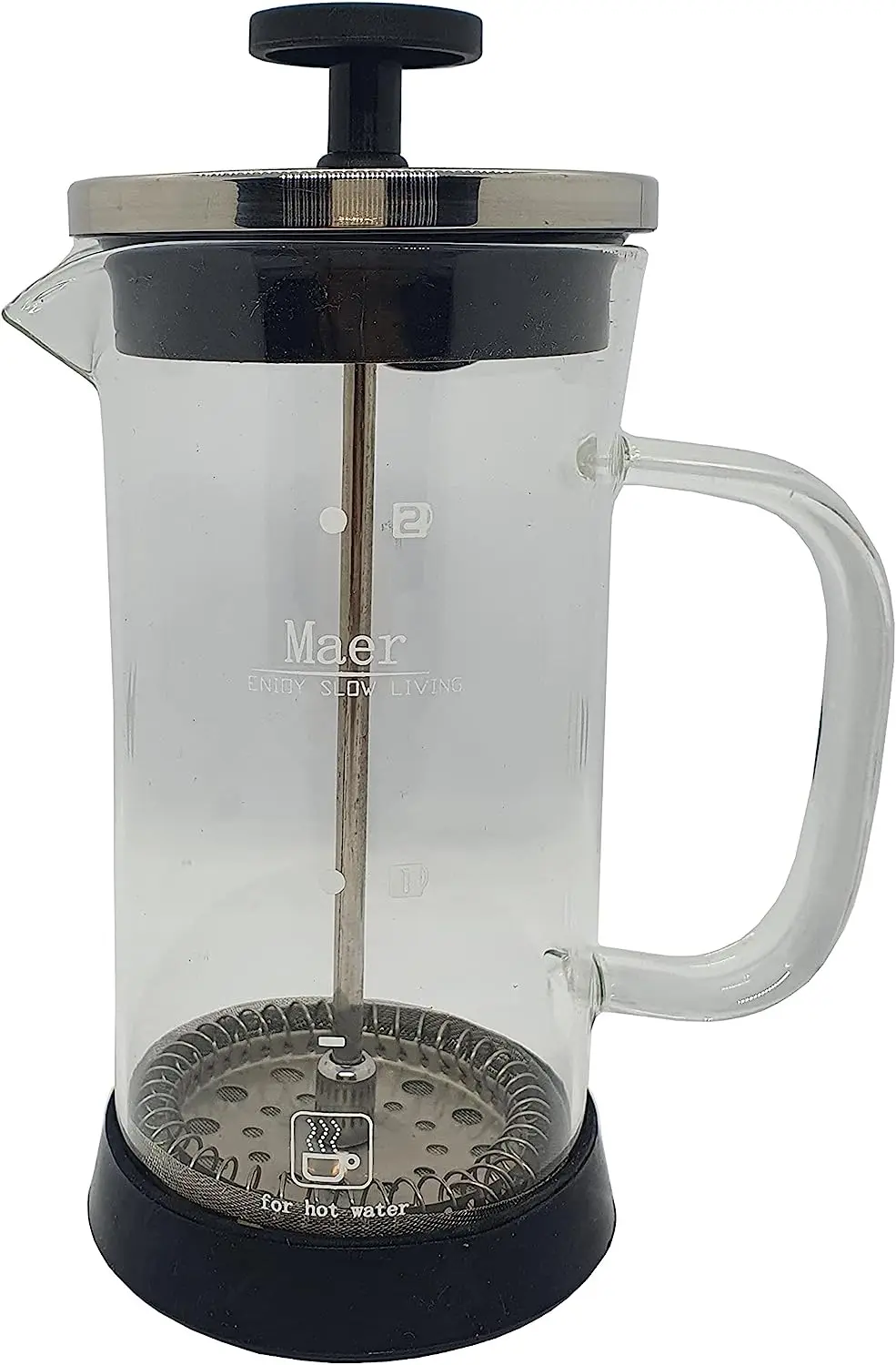 

/Cremeira Francesa De Vidro Com Aço Inox - 350 ML