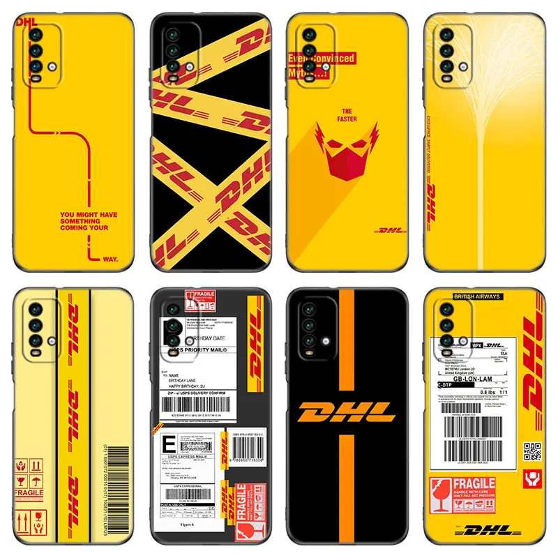 Чехол DHL Express с рисунком для телефона Xiaomi Redmi 7 7A 8A 9i 9A 9C 10 10A 10C K20 Note 5 6 Mi 8 9 9T Pro A2 Lite A3 6X Mix 3, чехол