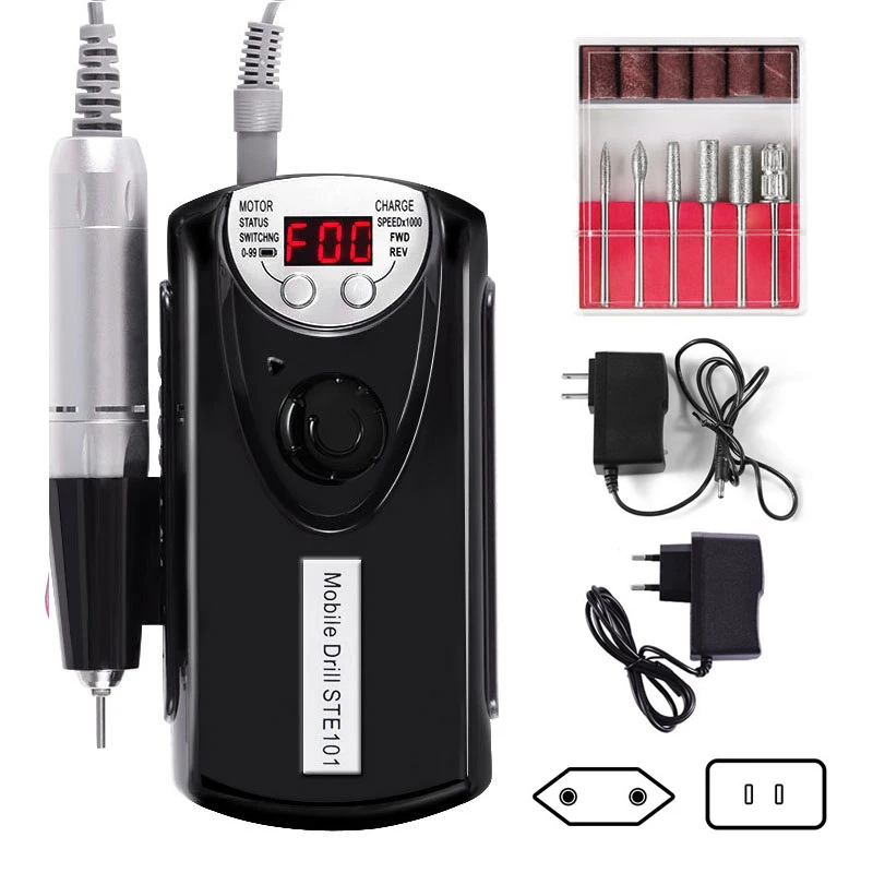 

Electric Nail Sander 0-30000 RPM Manicure Machine Contain 2200mAh Battery Can be Charged Nail Equipment Electric Manicure Drill