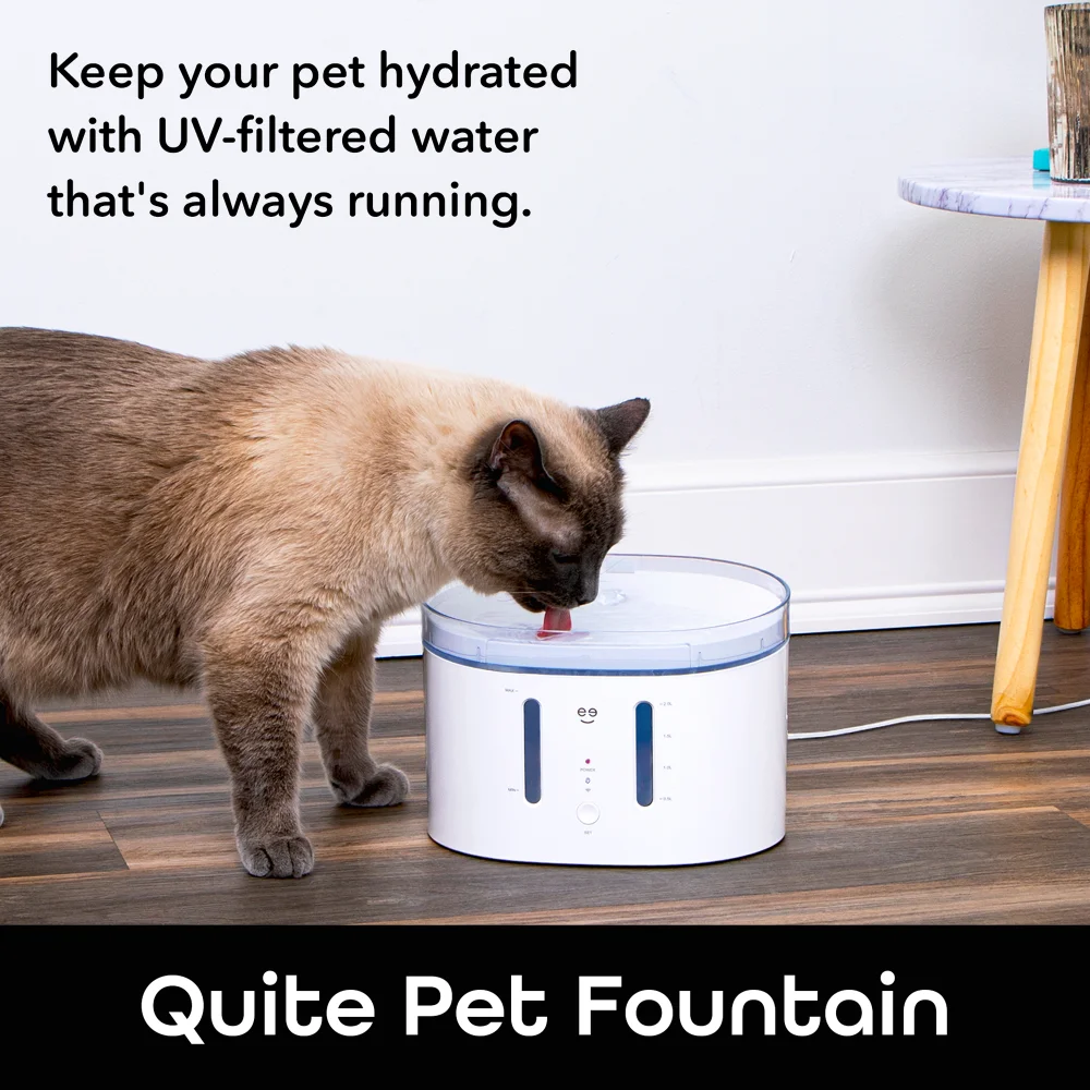 PetConnect Smart Fountain, 2.5 Liter Automatic Pet Water Dispenser for Cats & Dogs,9.06 X 6.97 X 6.42 Inches images - 6