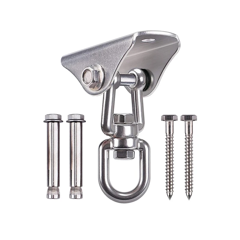 

Stainless Steel Heavy Duty Swing Hanger, Swing Hook, Swing Hardware Kit, Yoga Hammock Chair Sandbag Swing Sets, 1000 LB Capacity