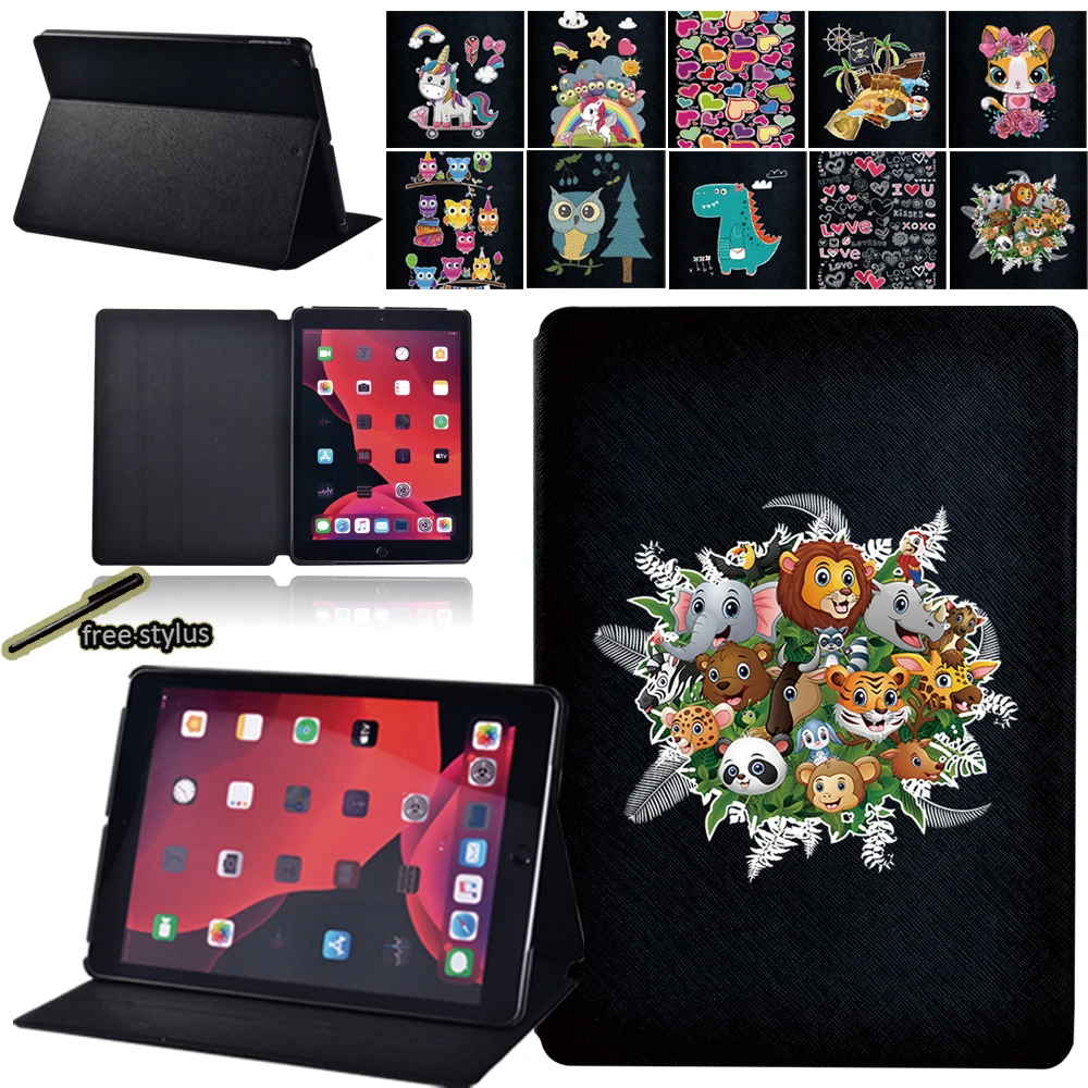 

Pu Leather Smart Foldable Tablet Case for Apple IPad 7th 2019/8th 2020/9th 2021 Gen 10.2" Shockproof Flip Protective Cover