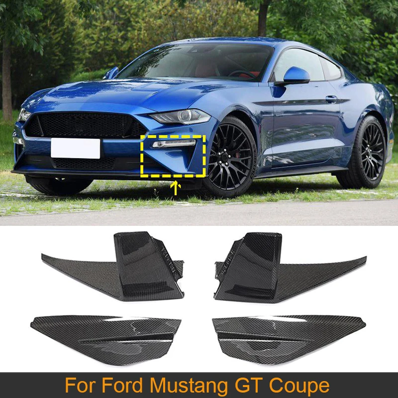 

Чехлы для противотумансветильник р переднего бампера из углеродного волокна для Ford Mustang GT Coupe 2-Door 2018 2019