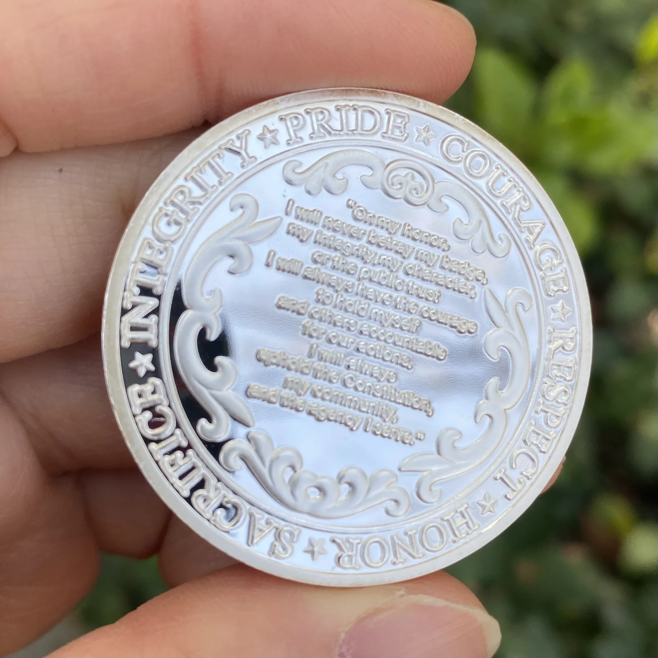 Посеребренная сувенирная монета Good Will Triumph Over Evil памятные монеты Courage Pride Integrity Honor