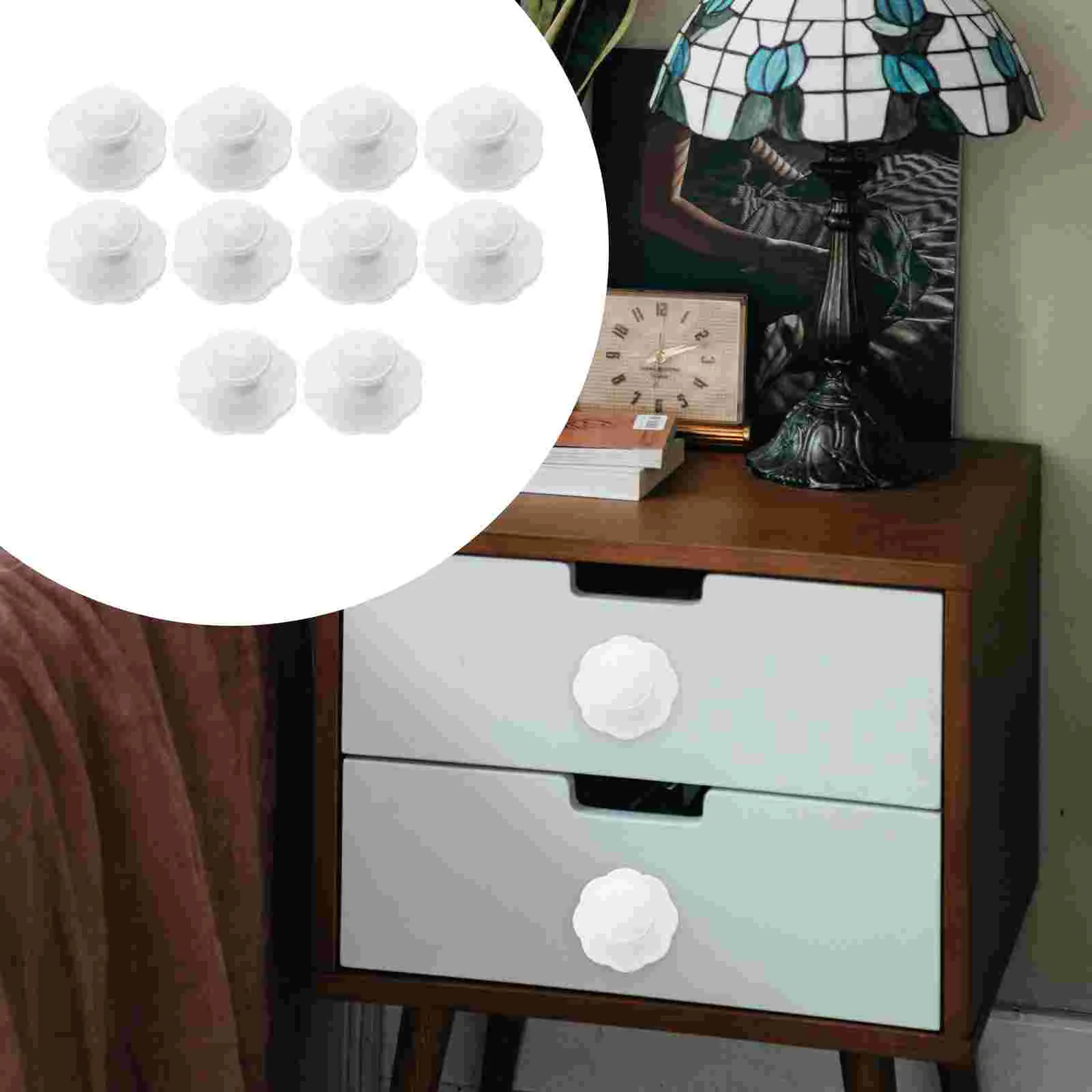 

Knobs Door Cabinet Handle Kitchendrawer Knob Handles Dresserwardrobe Auxiliary Adhesive Furniture Cupboard Office Punching