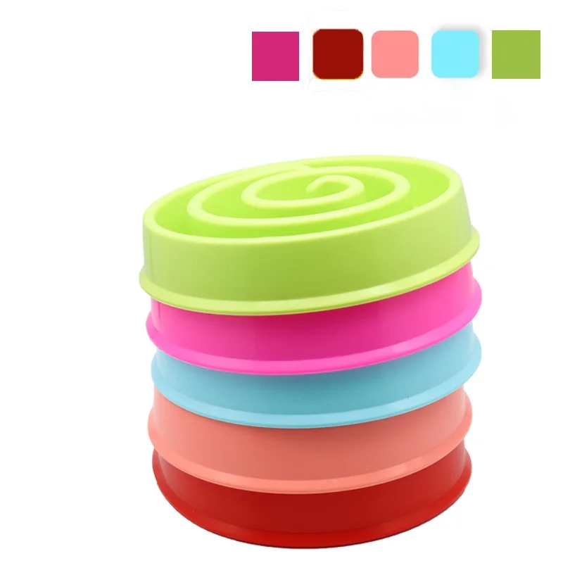 Круглая пластиковая миска для питомцев 20 см | Дом и сад