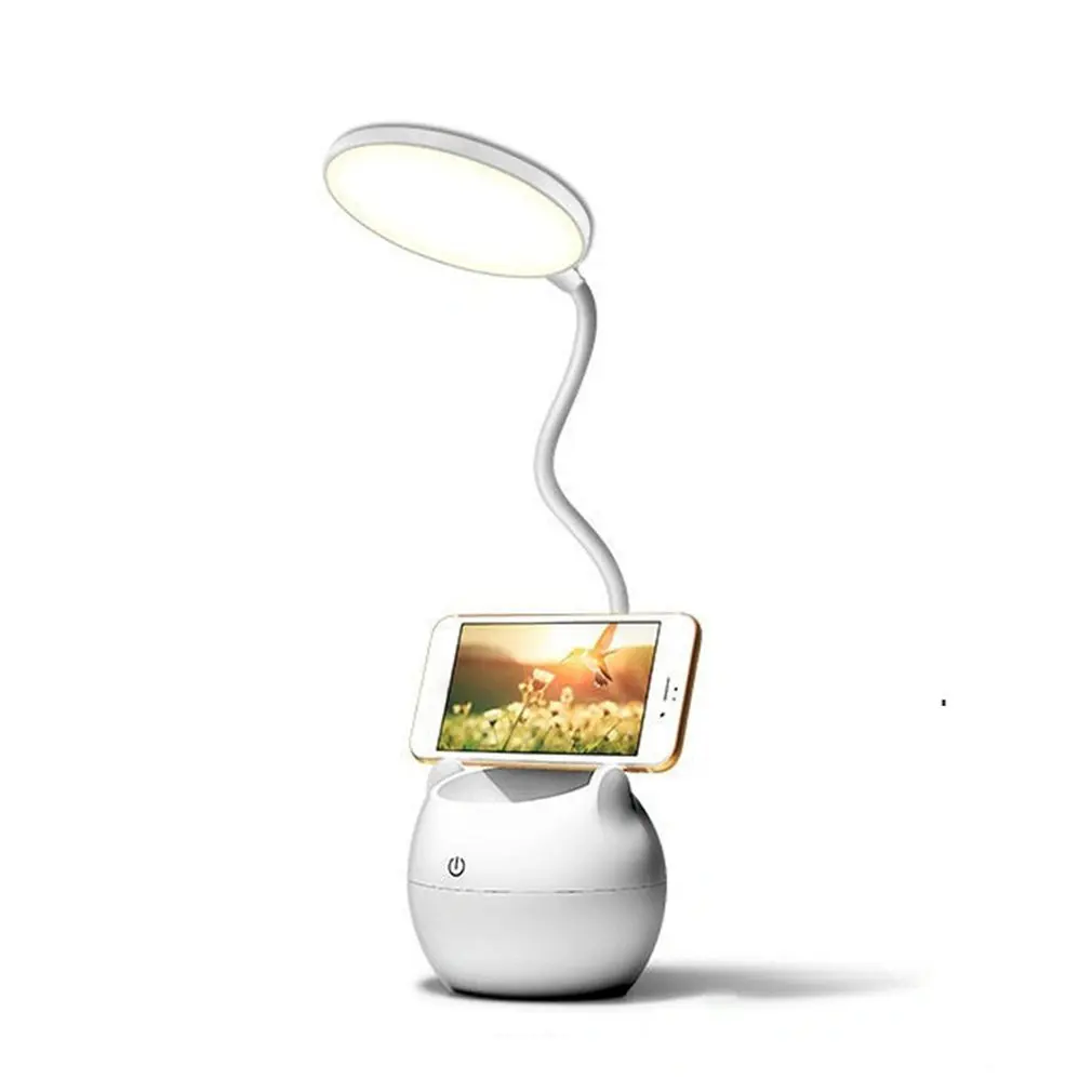 

Table Lamp Led USB Rechargeable Desk Lamp 3500mAh Battery Powered Eye Protection Learning Children Bedroom Bedside Lamp