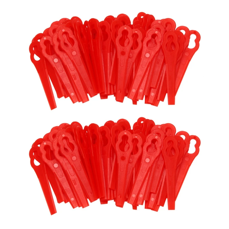 

160Pcs Replacement Grass Trimmer Blades Spare Part Lawn Mower Cutting Blades Cutter Tool