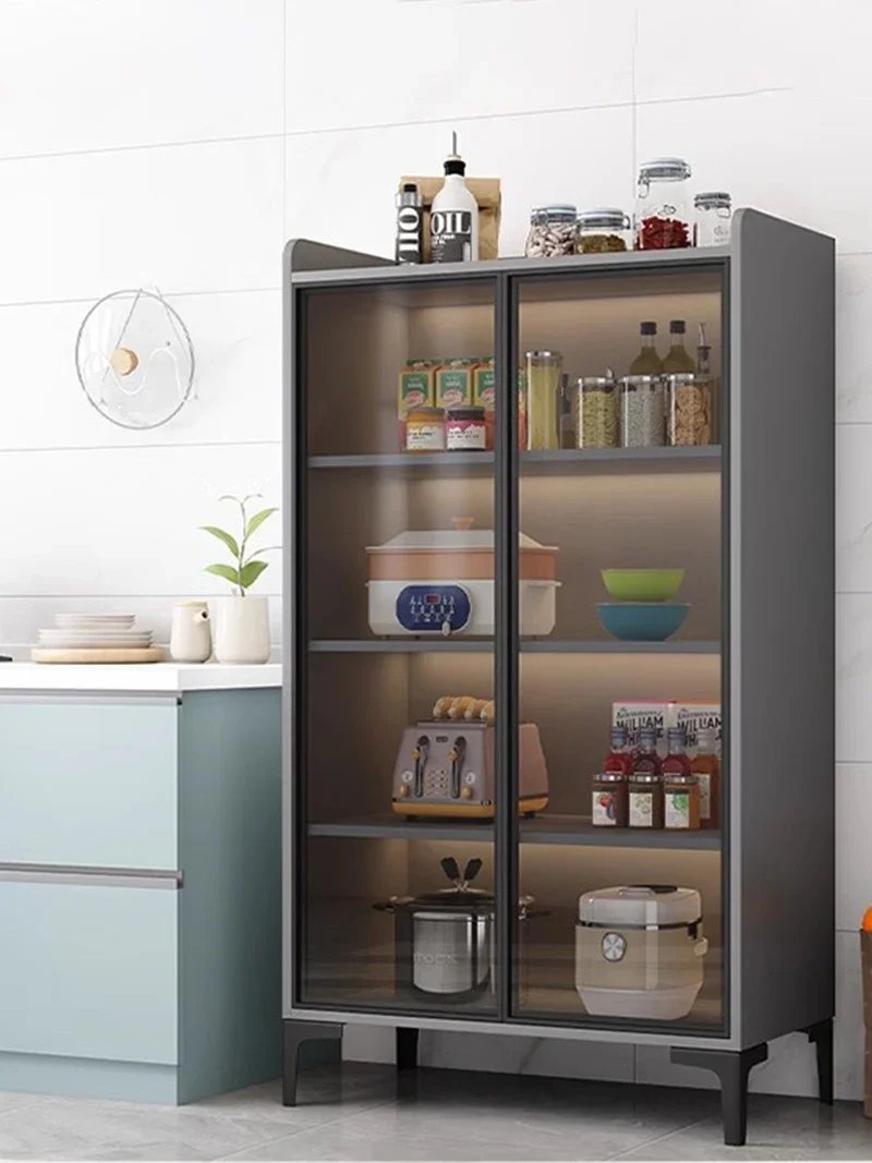 Роскошный дизайн винный шкаф витрина стеклянная дверь сервант Lemari Sudut для