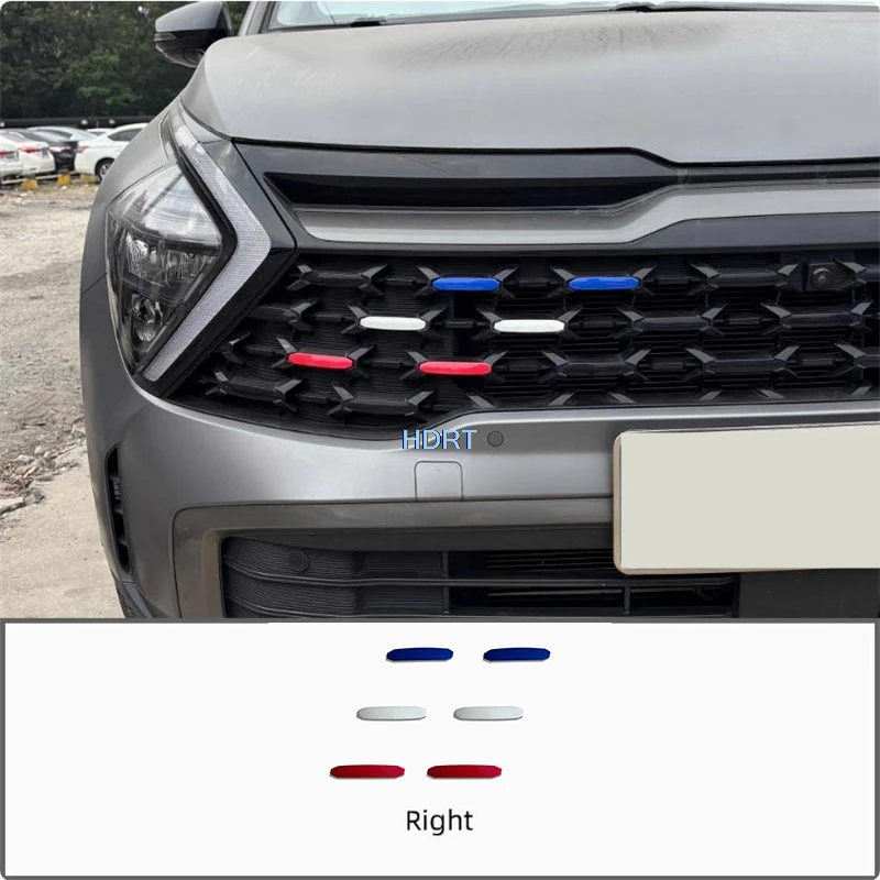 

Автомобильный стиль, передняя часть, гоночные грили, защитная отделка, декоративные аксессуары, внешняя наклейка, подходит для Kia Sportage NQ5 X-line 2023 +