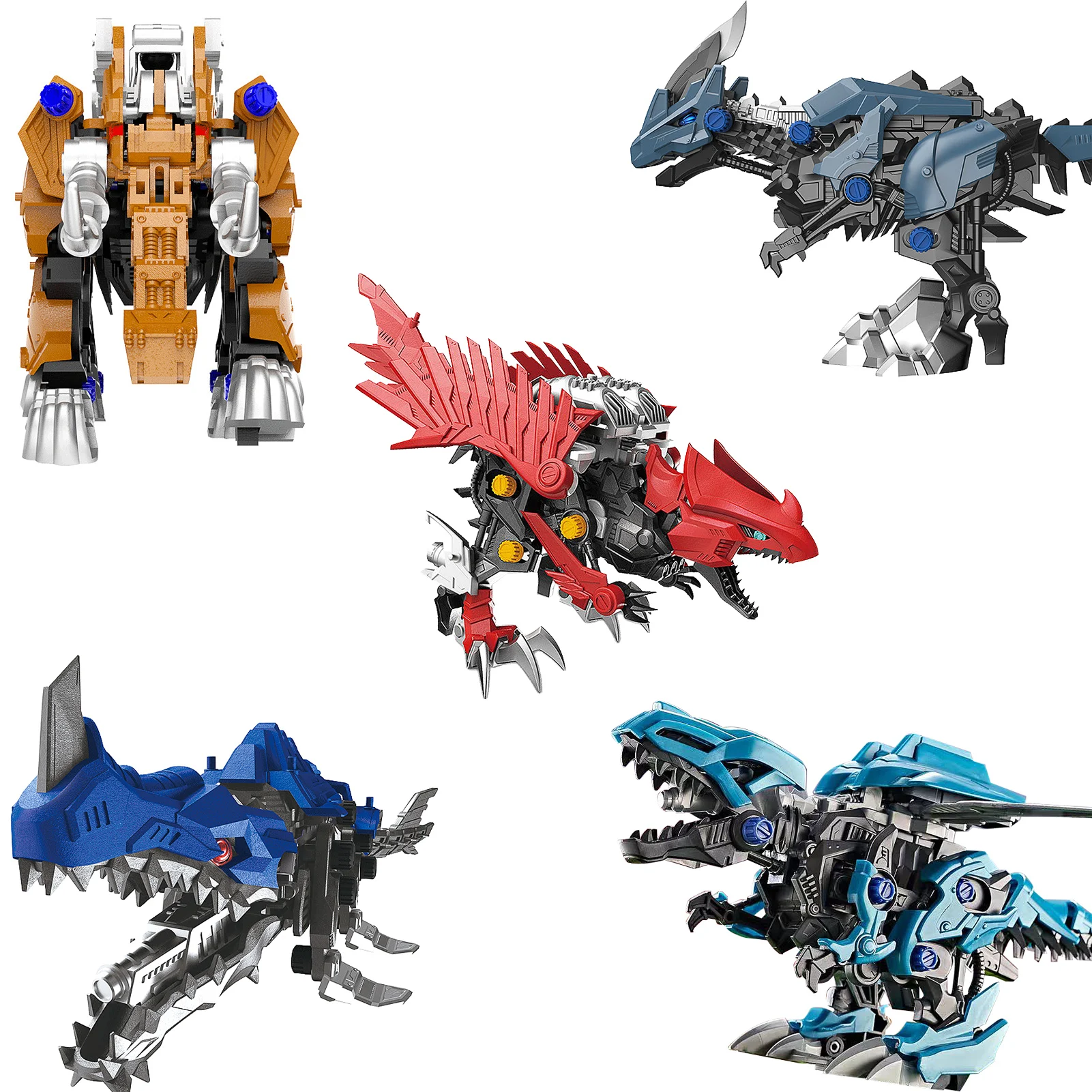 

Walking Dinosaur Building Block Simulation Dinosaur Mechanical Toy Creative Deformation Toy Set STEM Projects For Kid's Gifts