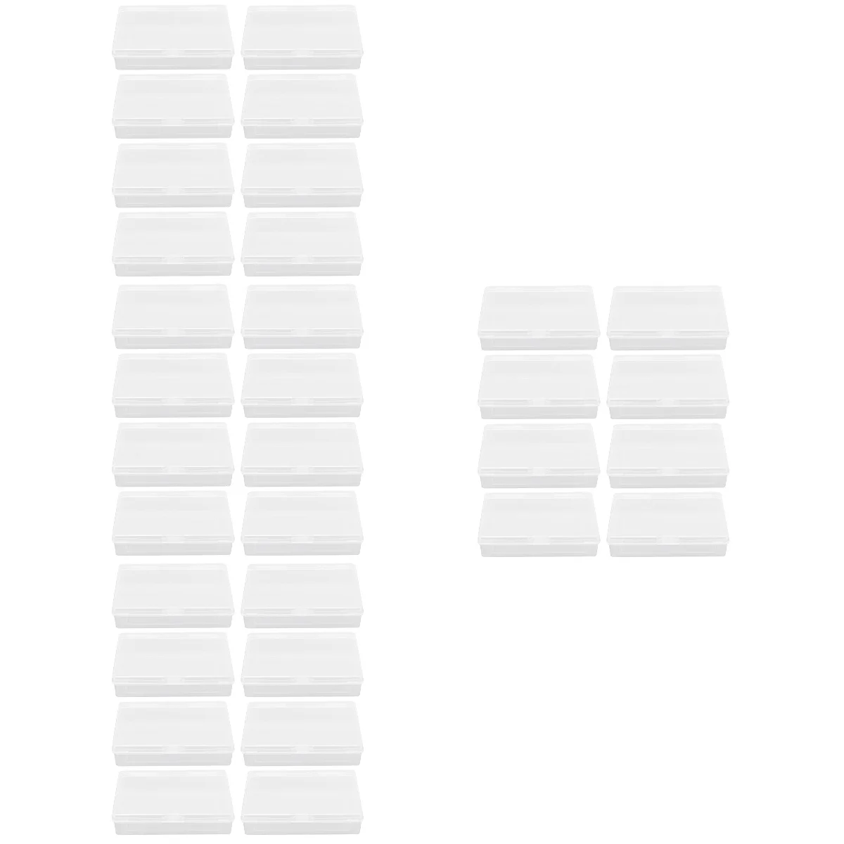 

32 Playing Game Cards Storage Boxes Empty Cards Boxes Clear Cases