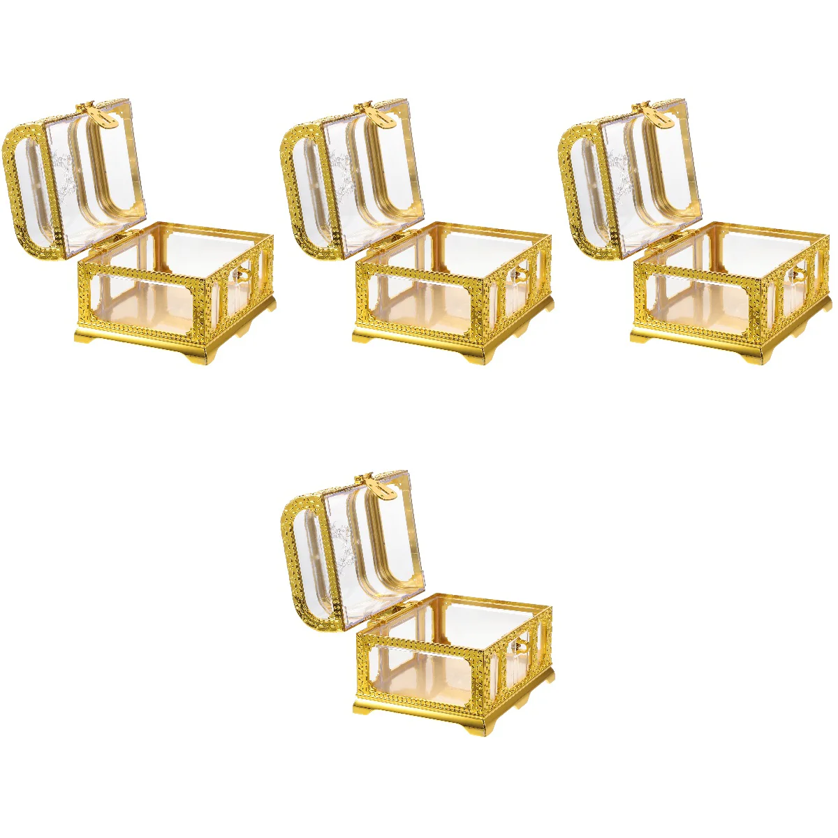 

4pcs Candy Packaging Box Candy Box Bridal Treat Box Box