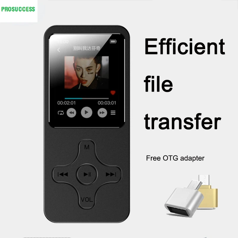 

MP3 MP4 плеер с Bluetooth динамиком сенсорная клавиша Встроенный 16/32 ГБ HiFi мини портативный плеер с радио FM Запись электронная книга