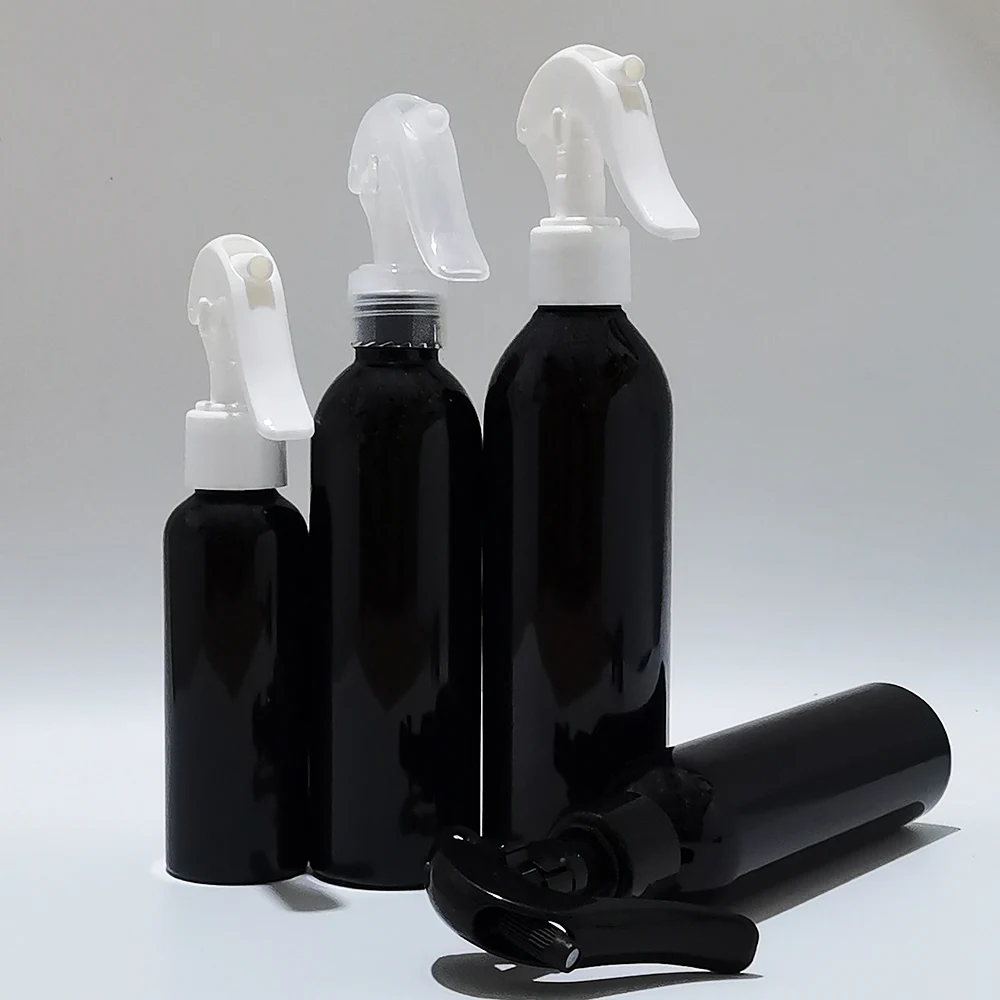 

1pcs 100ml 150ml 200ml 250ml Empty Plastic Bottle Mist Spray Trigger Personal Care Container With Sprayer Black Boston Bottles