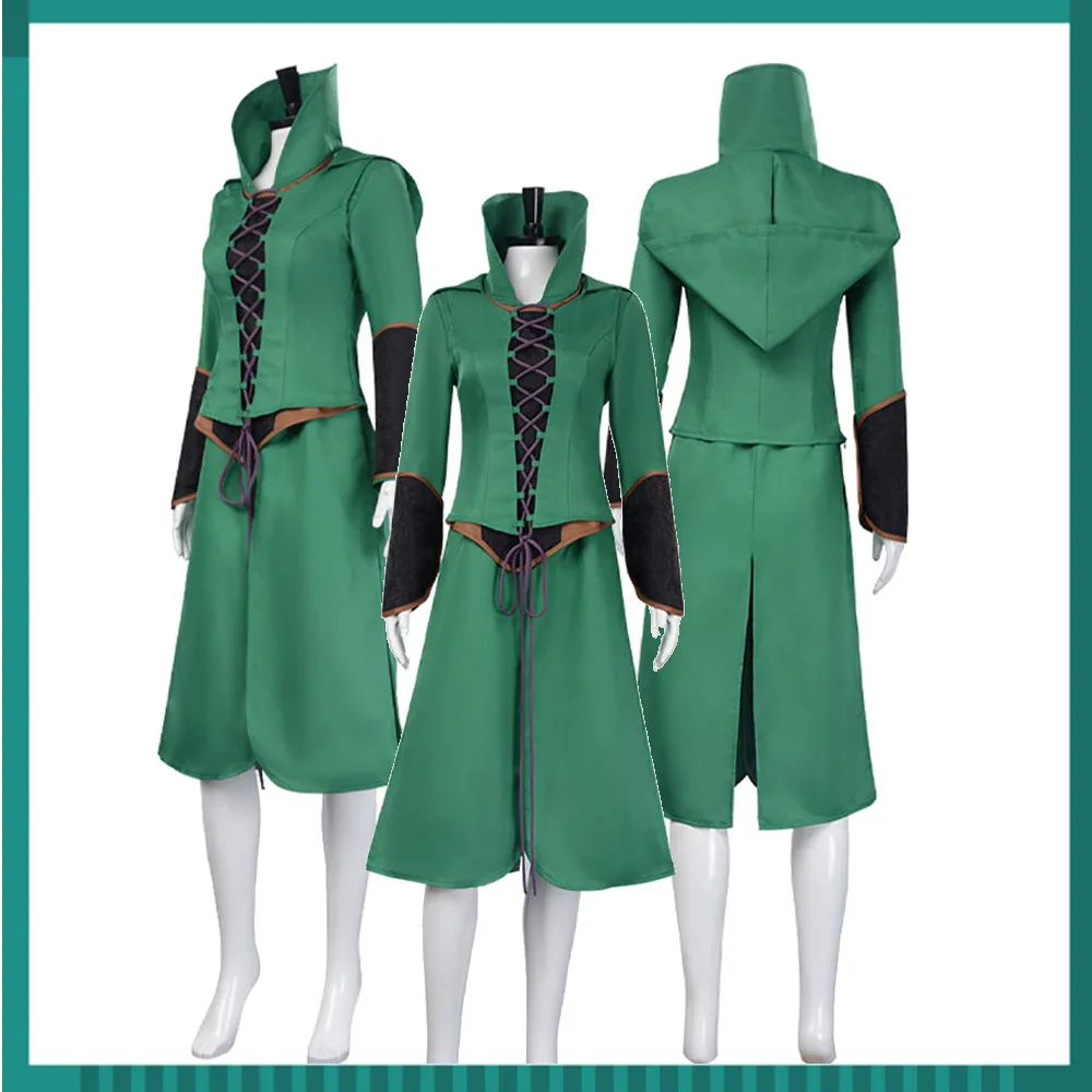 Маскировка пальто юбка женский Галадриэль зеленый костюм для косплея из фильма