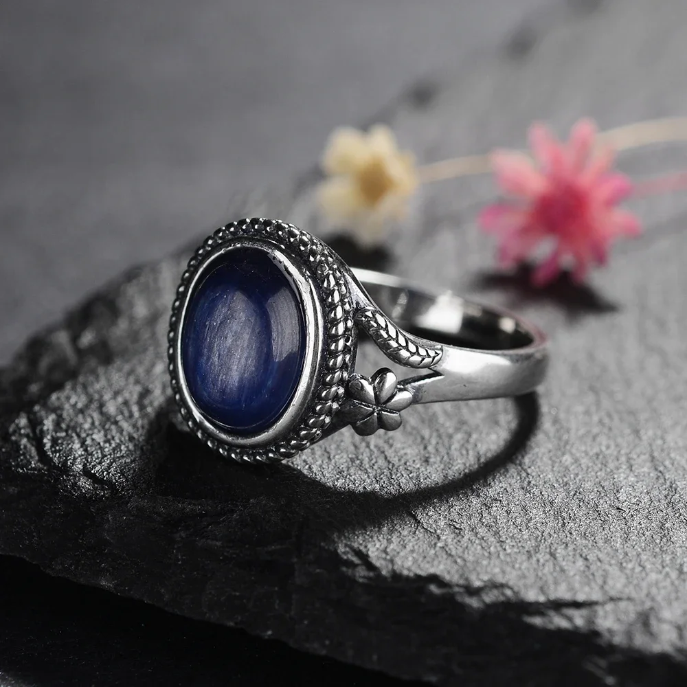 Кольцо из серебра пробы модные ювелирные изделия женские кольца натурального