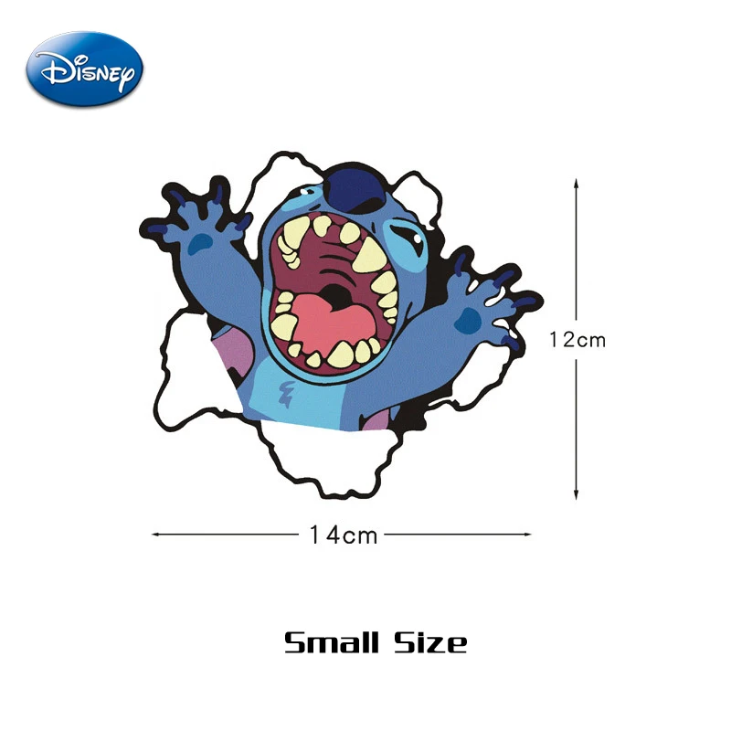 

Стикер на автомобиль «Ститч» Disney, милая Аниме Фигурка «Ститч», наклейки на зеркало для автомобиля, для вождения, стикер на заднее стекло, s-Декор, украшение для автомобиля