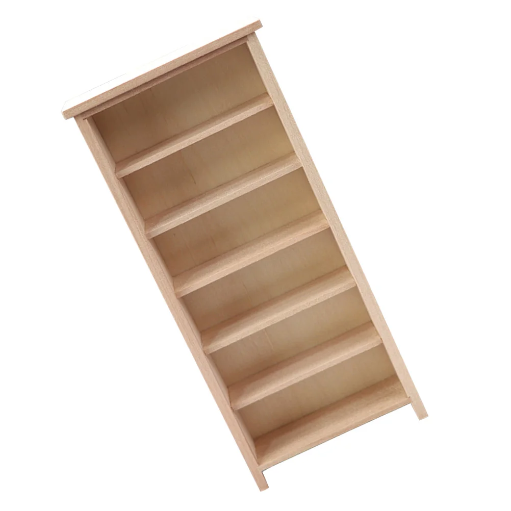 

House Model Mini Wood Furniture Decor Furniture Micro Scene Miniature Bookcase Bookcases