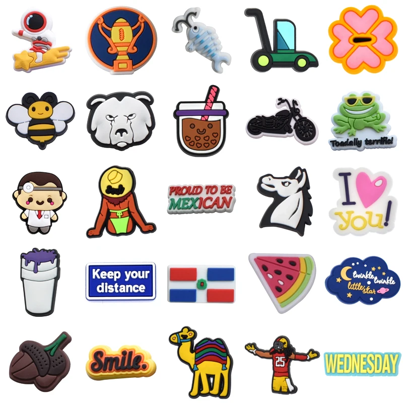 

Подвески для детской обуви, женские летние подвески для крокса, аксессуары для обуви, рождественские подарки для крокса, новые булавки, джин...