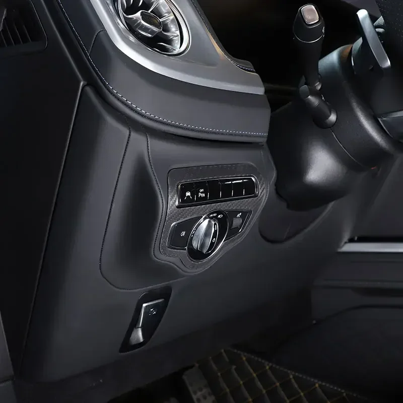 Для Mercedes Benz V Class W447 2014-2019 натуральное углеродное волокно Автомобильная фара
