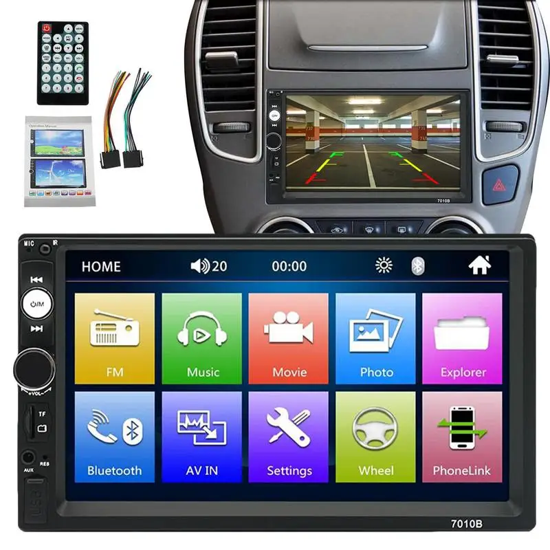 

2 Din 7 Car Radio Stereo FM GPS Reversing Image Autoradio Touch Screen AHD For Auto Car MP5 Player Vehicle Power 12V