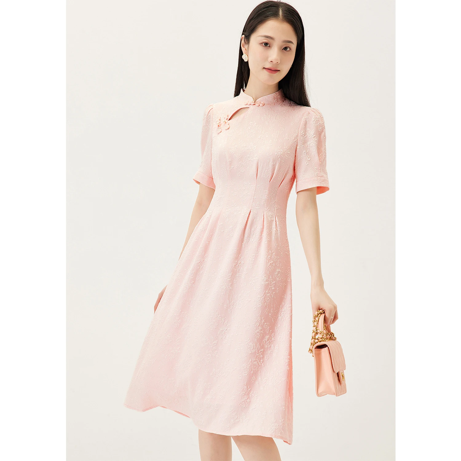 

Vestidos De Verano Mujer 2023 Summer Dress Women Women Clothing Mid-Calf Zipper A-LINE Polyester MANDARIN COLLAR