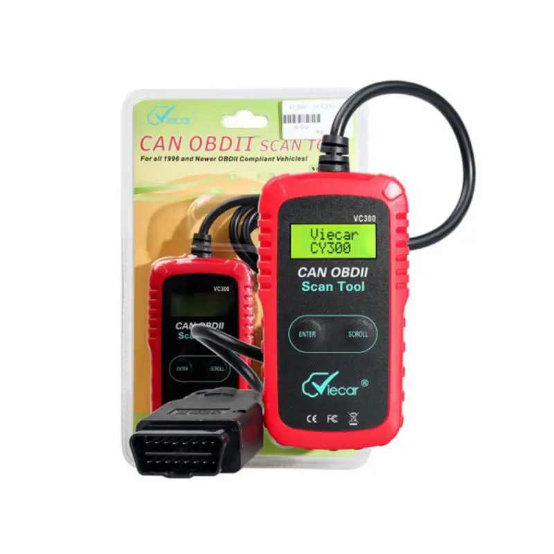 

VC300 CAN OBD2 Scanner Reader Hand Held Automobile Fault Detector With Screen Car Diagnostic Tool ELM327 Car Accessories