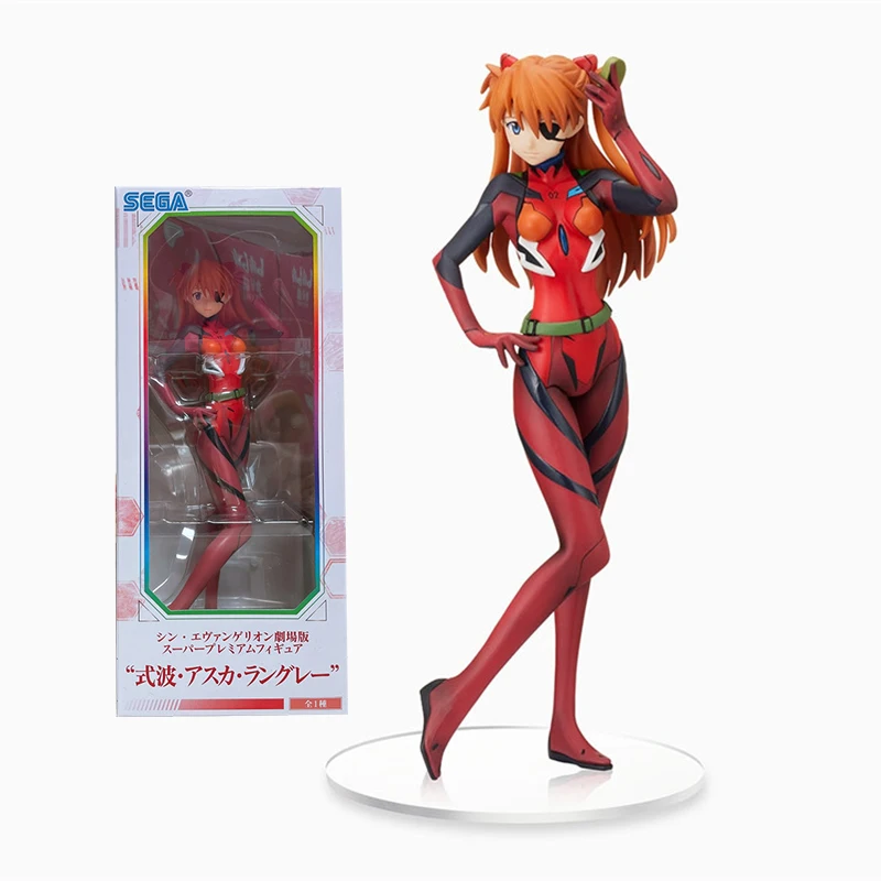 

EVA Asuka Shikinan Langley Anime Action Figure Model Super Premium Figure Drive Suit Collection SEGA Toy Genuine Figurine Statue