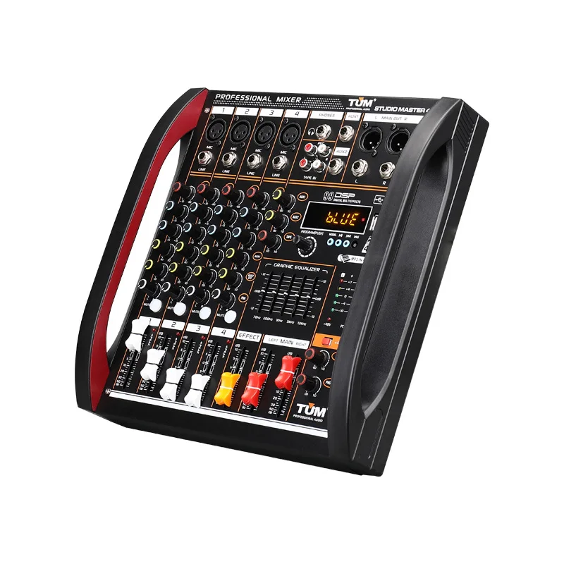 8-канальный миксер профессиональный аудиомикшер с эффектом реверберации 16 DSP