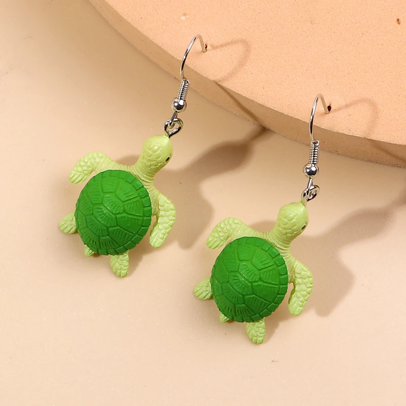 

Cartoon Turtle Drop Earrings Resin Animal Dangle Hook Earrings for Women Kids Girl Party Jewelry Gifts